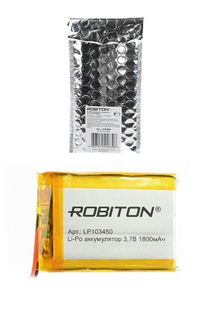 Аккумулятор Robiton 103450 (Li-Pol, 1800mAh, 3.7V)
