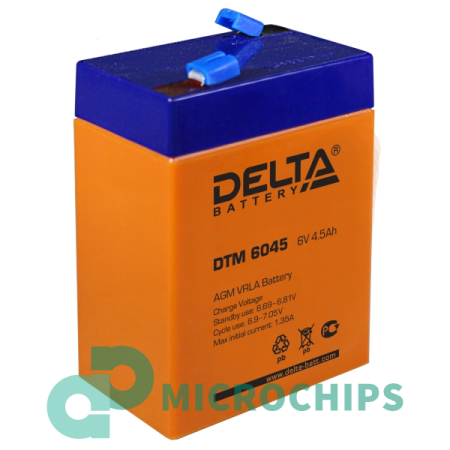 Аккумулятор Delta DTM 6045 (AGM, 4.5Ah)
