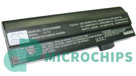 Аккумулятор усиленный для Fujitsu 3S4400-S1P3-02, 3S4400-S1S1-02 6600mAh