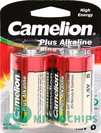 Батарейка Camelion Plus Alkaline LR20/D 2BP