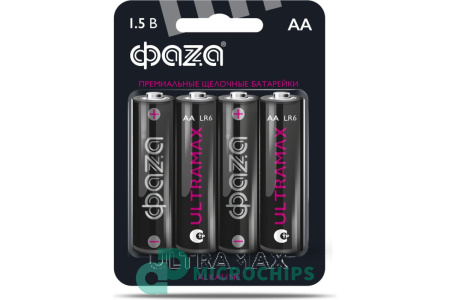 Батарейка ФАZА Ultra Max LR6/AA 4BP