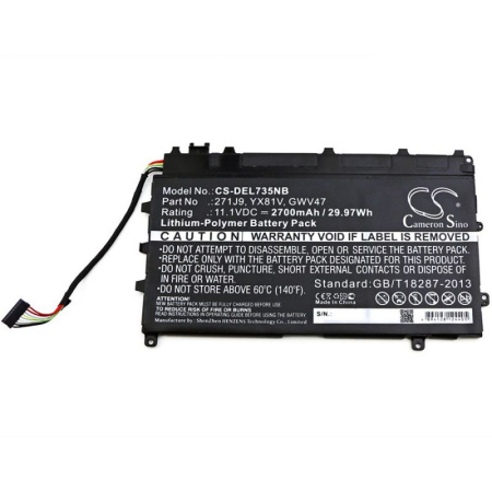 Аккумулятор для Dell Latitude 13 7350 (271J9) 2700mah