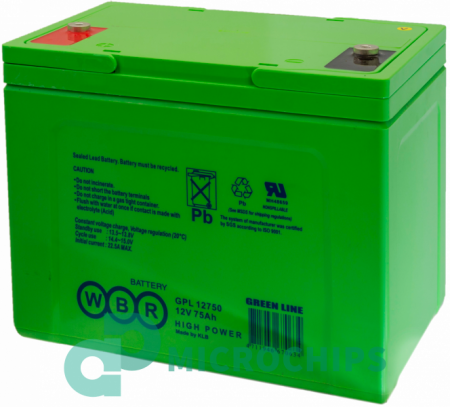 Аккумулятор WBR GPL 12750 (AGM, 75Ah)