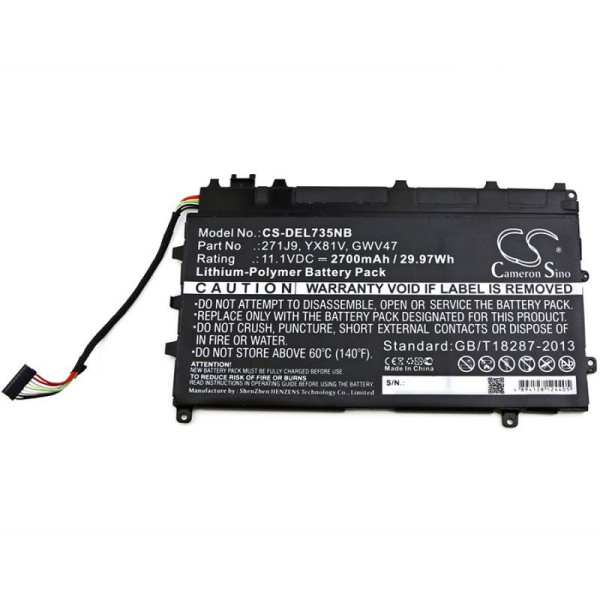 Аккумулятор для Dell Latitude 13 7350 (271J9) 2700mah