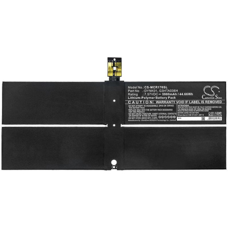 Купить Аккумулятор для Microsoft Surface 1769, Surface 1782 (G3HTA036H) 5900mAh Аккумулятор для Microsoft Surface 1769, Surface 1782 (G3HTA036H) 5900mAh