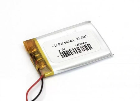 Аккумулятор OEM 212535 (Li-Pol, 140mAh, 3.7V)