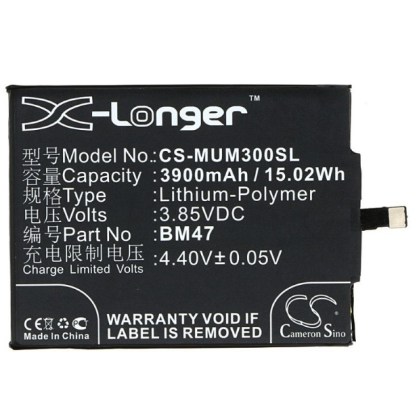 Купить Аккумулятор для Xiaomi Redmi 3, 3S, 3X, 3 Pro, 4X (BM47) 3900mah Аккумулятор для Xiaomi Redmi 3, 3S, 3X, 3 Pro, 4X (BM47) 3900mah