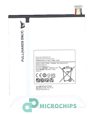 Аккумуляторная батарея EBBT355ABE для Samsung Galaxy Tab A 8.0 (T350, T355) 4, 35 В, 4200 мАч