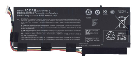 Купить Аккумулятор (батарея) AC13A3L для ноутбука Acer Aspire P3-131, 7.6V, 5280mAh (оригинал) Аккумулятор (батарея) AC13A3L для ноутбука Acer Aspire P3-131, 7.6V, 5280mAh (оригинал)