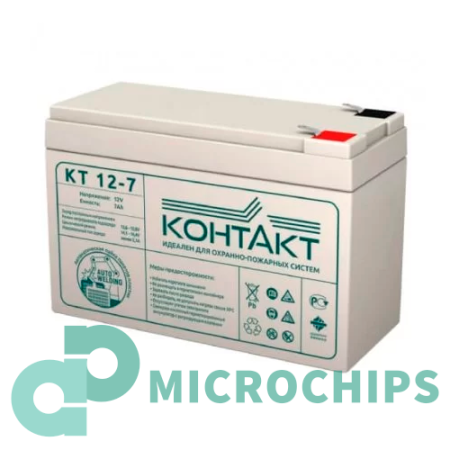 Купить Аккумулятор Contact КТ 12-7 (AGM, 7Ah) Аккумулятор Contact КТ 12-7 (AGM, 7Ah)