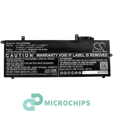 Аккумулятор для ноутбука Lenovo ThinkPad X280 (01AV431) 4050mah