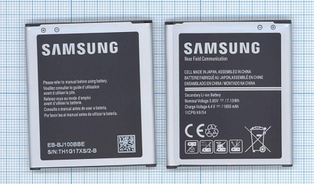 Купить Аккумулятор EB-BJ100BBE, EB-BJ100BCE для Samsung Galaxy J1 (J100F), 3.85В 1850мАч Аккумулятор EB-BJ100BBE, EB-BJ100BCE для Samsung Galaxy J1 (J100F), 3.85В 1850мАч