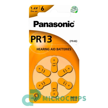 Купить Батарейка Panasonic PR 48 (ZA13) 6BP Батарейка Panasonic PR 48 (ZA13) 6BP