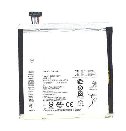 Аккумуляторная батарея C11P1505 для Asus ZenPad 8 (Z380KL), 3.8В, 15, 2Wh