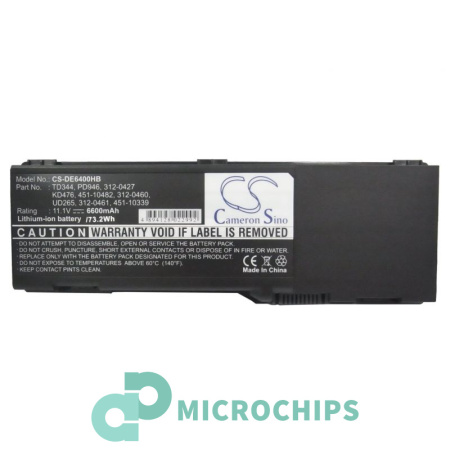 Аккумулятор для Dell Latitude 131L, Inspiron 1501, Vostro 1000, PP23LB (KD476) 6600mAh