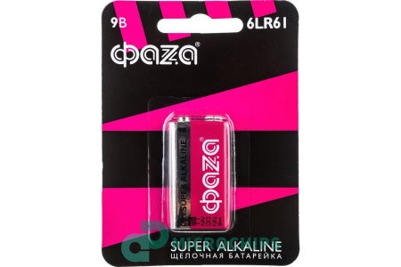Батарейка ФАZА 6LR61 9V 1BP