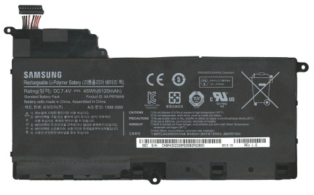 Купить Аккумулятор (батарея) для ноутбука Samsung 530U4B NP530U4B (AA-PBYN8AB), 7.4V, 6120mAh (оригинал) Аккумулятор (батарея) для ноутбука Samsung 530U4B NP530U4B (AA-PBYN8AB), 7.4V, 6120mAh (оригинал)