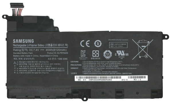 Купить Аккумулятор (батарея) для ноутбука Samsung 530U4B NP530U4B (AA-PBYN8AB), 7.4V, 6120mAh (оригинал) Аккумулятор (батарея) для ноутбука Samsung 530U4B NP530U4B (AA-PBYN8AB), 7.4V, 6120mAh (оригинал)