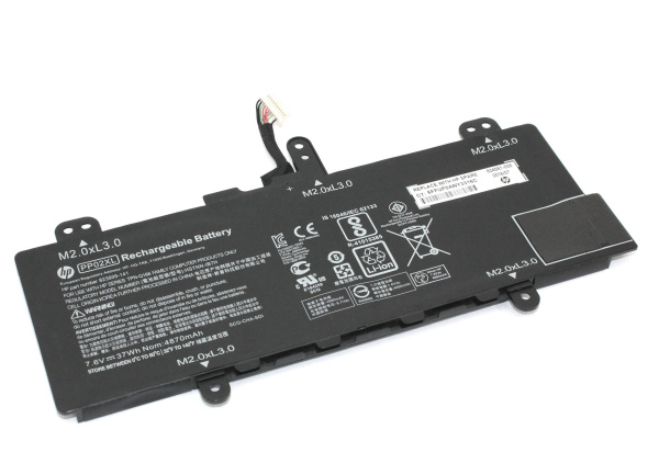 Аккумулятор (батарея) для ноутбука HP 824561-005 (PP02XL), 7.6V/8.7V 4680mAh