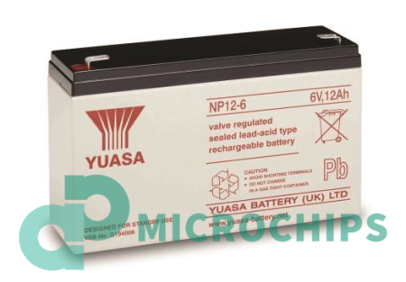 Аккумулятор Yuasa NP 12-6 (AGM, 12Ah)