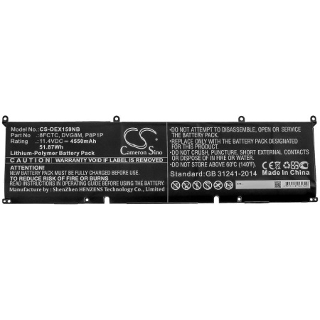 Аккумулятор для Dell XPS 15 9500 серии (8FCTC) 4550mAh