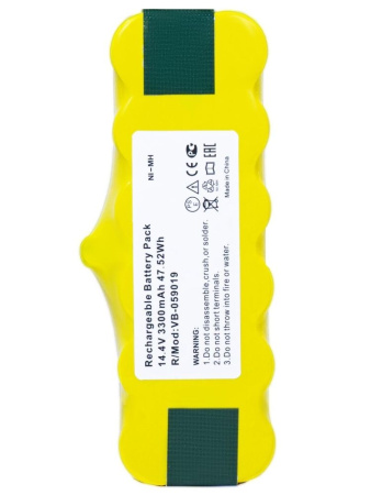 Аккумулятор для пылесоса iRobot Roomba 500, 510, 530, 560, 780, 800, 900 (3300mAh, 14.4V)