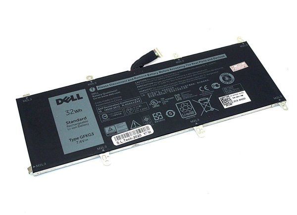 Аккумуляторная батарея GFKG3 для Dell Venue 10 Pro 5056, 7.4В, 4220мАч, 10pin