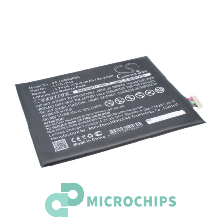 Аккумулятор для Lenovo IdeaTab A10-70, A7600, S6000 (L11C2P32) 6300mah