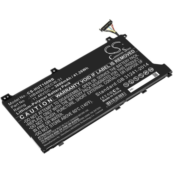 Аккумулятор для Huawei MateBook D 15 (2020), Magicbook 14 (HB4692J5ECW-31) 3600mah