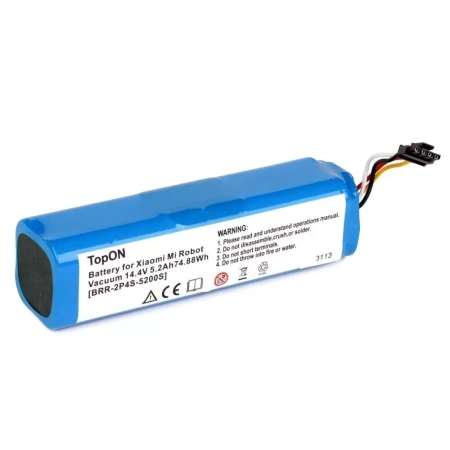Аккумулятор для робота-пылесоса Xiaomi Mi Robot Vacuum, Mijia Roborock S50, S51, S55, Millet Sweeper, 14.4В, 5200мАч
