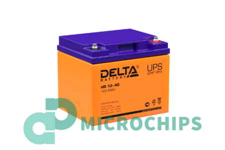 Купить Аккумулятор Delta HR 12-40 (AGM, 40Ah) Аккумулятор Delta HR 12-40 (AGM, 40Ah)