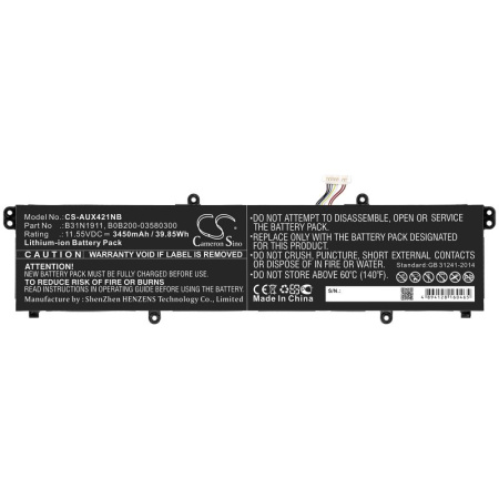 Аккумулятор для Asus A413FF, F413FF, X421 (B31N1911) 3450mAh