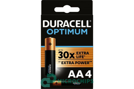 Батарейка Duracell Optimum LR6/AA 4BP