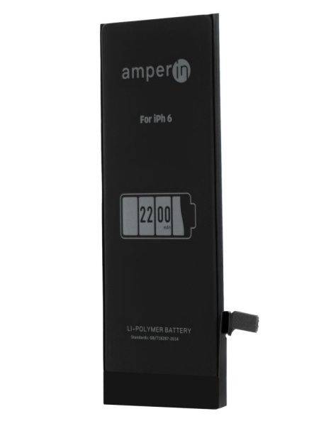 Аккумулятор Amperin для Apple iPhone 6, 3.82В, 2200мАч