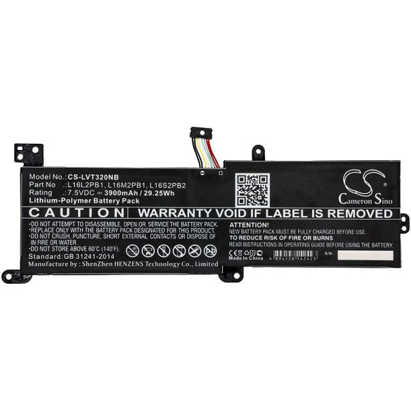 Аккумулятор для ноутбука Lenovo IdeaPad 320 (L16C2PB2, L16M2PB1) 3900mAh