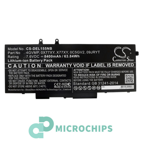 Аккумулятор для Dell Latitude 14 5400, Precision 3540 8400mah