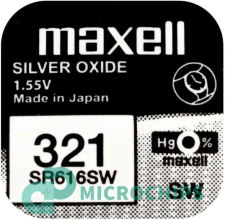 Купить Батарейка Maxell SR616SW (321) Батарейка Maxell SR616SW (321)