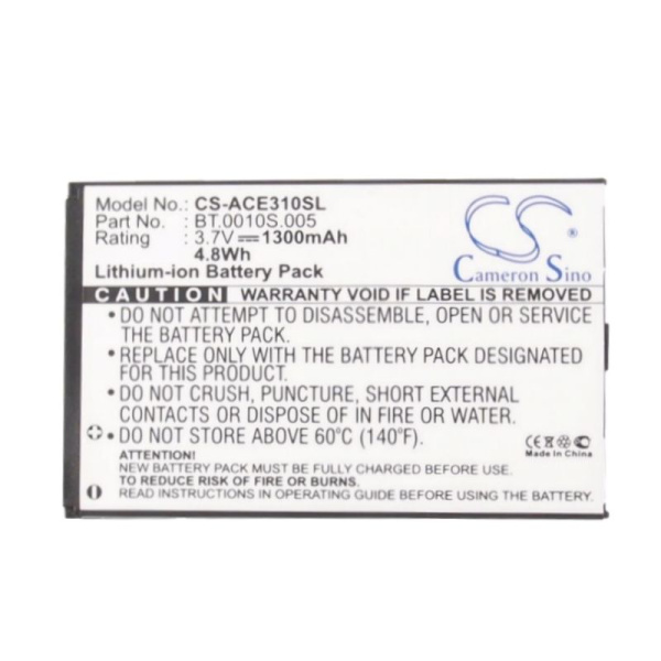 Аккумулятор для Acer beTouch E140, Liquid Mini E310 1300mah