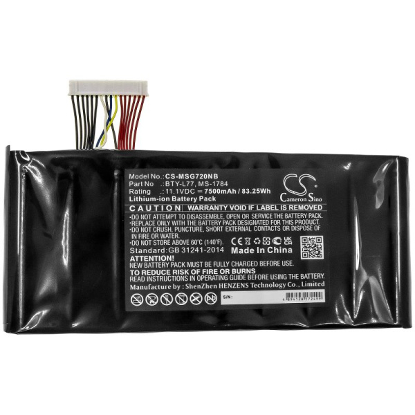 Аккумулятор для MSI GT72, WT72 серии (BTY-L77) 7500mah