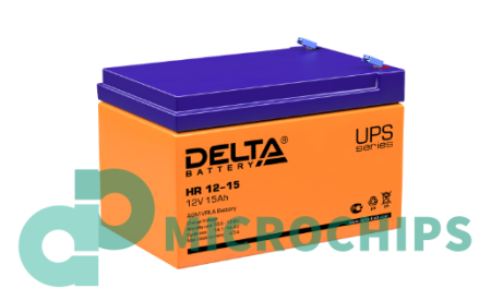 Аккумулятор Delta HR 12-15 (AGM, 15Ah)
