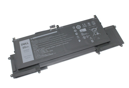 Аккумулятор (батарея) TVKGH для ноутбука Dell Latitude 9510, 7.6V 88Wh/7334mAh