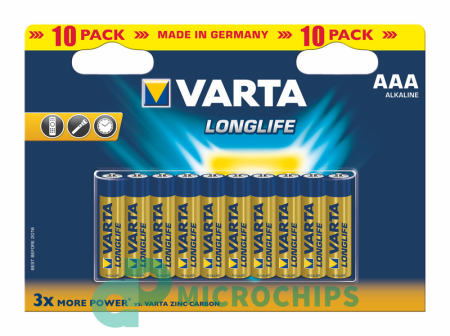 Батарейка VARTA Longlife LR03/AAA 10BP