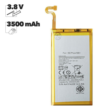 АКБ Samsung (EB-BG965ABE) Galaxy S9 Plus Li3500 100% Filling Capacity
