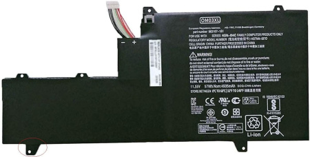 Купить Аккумулятор (батарея) для ноутбука HP EliteBook 1030 G2 (OM03XL) Type B, 11.55V, 4940mAh, 57Wh Аккумулятор (батарея) для ноутбука HP EliteBook 1030 G2 (OM03XL) Type B, 11.55V, 4940mAh, 57Wh