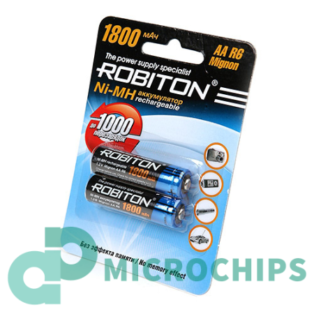 Аккумулятор Robiton AA (NiMH, 1800mAh, 1.2V) 2BP