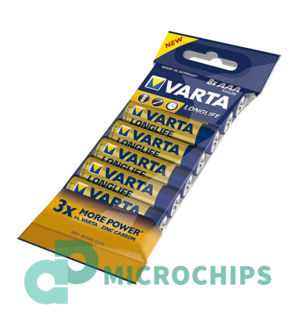 Купить Батарейка VARTA Longlife LR03/AAA 8S Батарейка VARTA Longlife LR03/AAA 8S