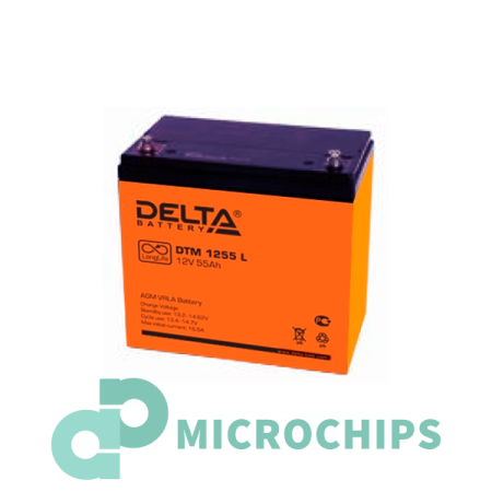 Аккумулятор Delta DTM 1255 L (AGM, 55Ah)