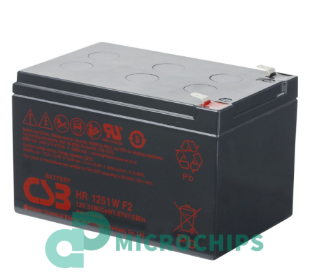 Купить Аккумулятор CSB HR1251W F2 (AGM, 13Ah) Аккумулятор CSB HR1251W F2 (AGM, 13Ah)