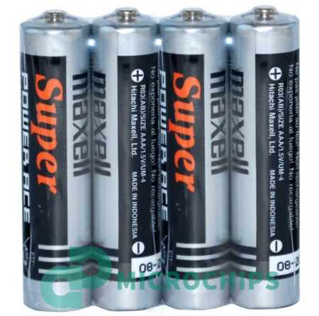 Батарейка Maxell Super R03/AAA 4S