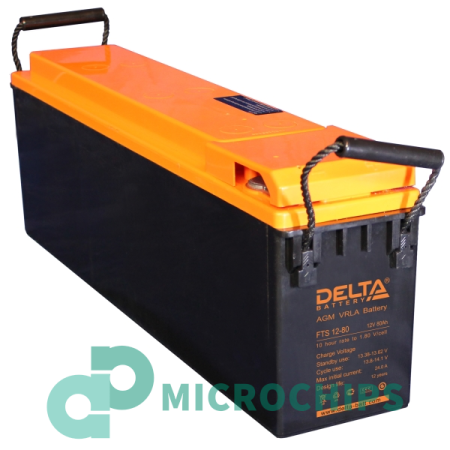 Аккумулятор Delta FTS 12-80 (AGM, 80Ah)